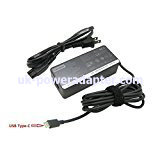 New Genuine Lenovo ThinkPad 65 Watt 20V 3.25A Type-C USB AC Adapter ADLX65YDC2A - Click Image to Close