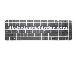 HP Envy DV7 US Black Keyboard Silver Frame (RF) 90.4XU07.P01 697458-001