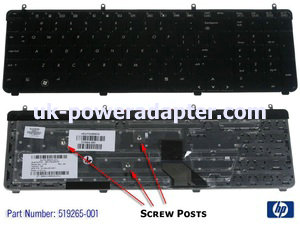 HP Pavilion DV7-2000 DV7-3000 Keyboard AEUT5R00010 - Click Image to Close