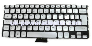 Dell XPS/Adamo Silver Latin Spanish Keyboard 0N0G4M N0G4M - Click Image to Close