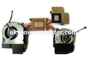 HP Envy 15 15-3000 15-3200 Fan Heatsink Dual Fan 690006-001 - Click Image to Close