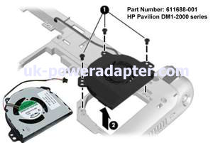 HP Pavilion DM1-2000 Cooling Fan 611688-001