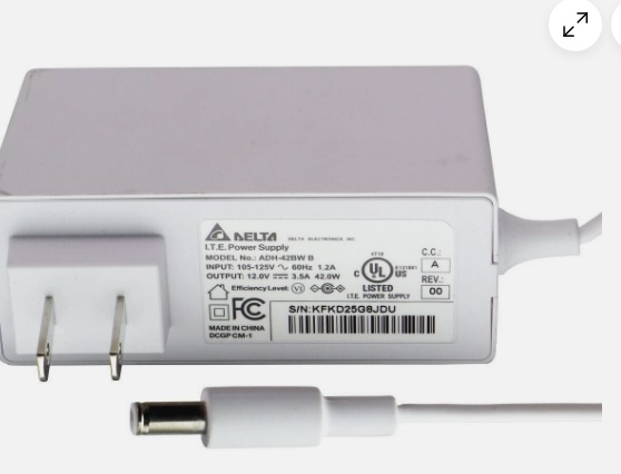 Delta (12V/3.5A) 42-WATT ITE Power Supply Wal Adapter - White (ADH-42BW B) Brand Delta Type Adapter Color Whi Delta (12V/3.5A) 42-WATT ITE Power Supply Wal Adapter - White (ADH-42BW B) Brand Delta Type Adapter Color Whi